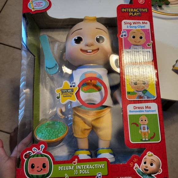 Cocomelon Deluxe JJ Interactive Doll - Picture 1 of 2